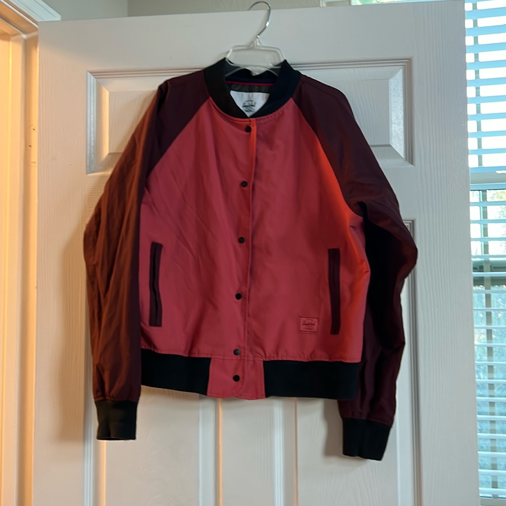 Herschel Hot Pink Blue Women’s Varsity Jacket